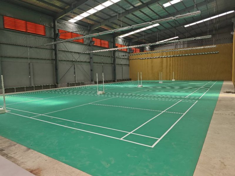 Hinh anh san pickleball Le Giang Bac Lieu (các sân màu xanh lá)