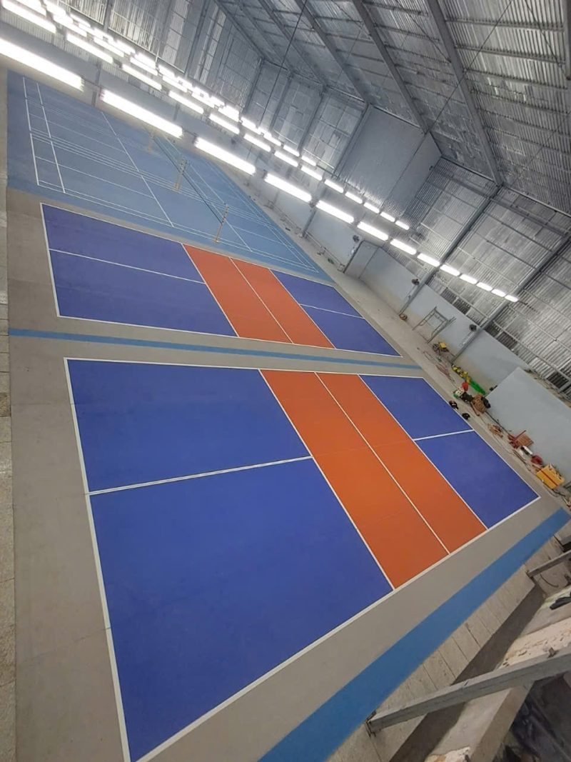 Hinh anh san pickleball Tan Tien Thang Binh Dinh (các sân màu xanh dương)