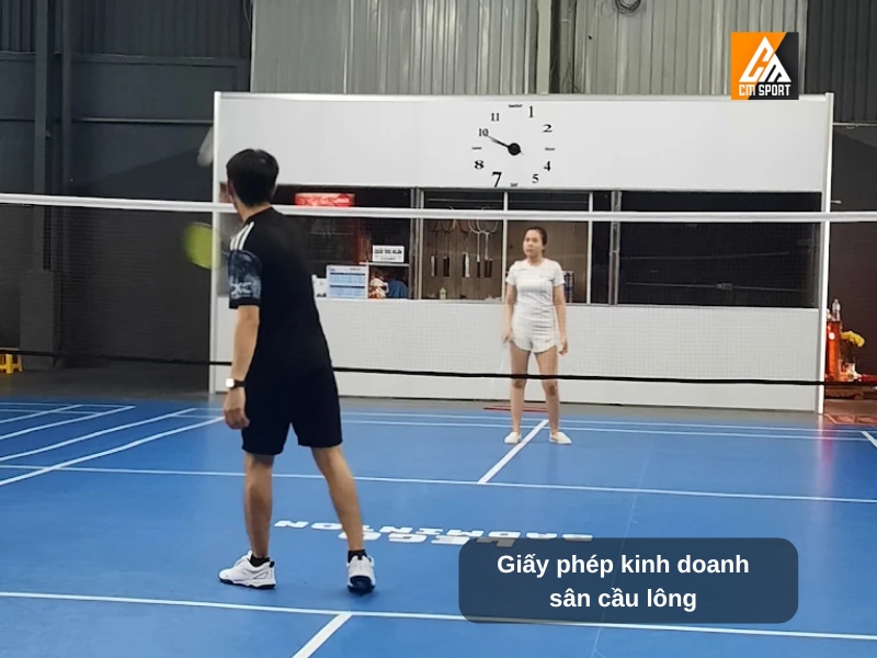 Các giấy phép kinh doanh sân cầu lông