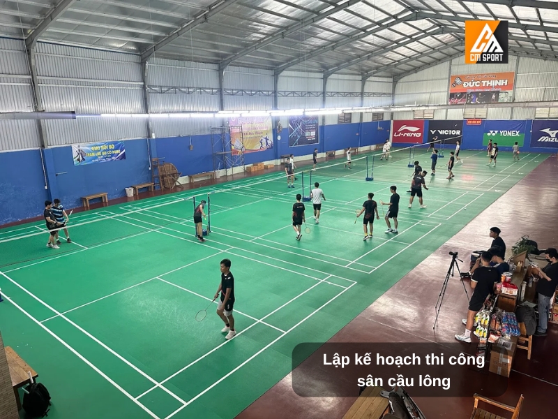 Lập kế hoạch và thiết kế sân cầu lông kinh doanh cho thuê