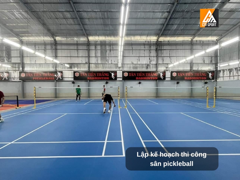 Lập kế hoạch và thiết kế sân pickleball