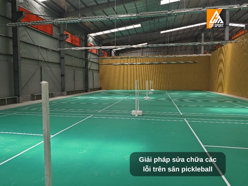 Giải pháp sửa chữa các lỗi thường gặp cho sân pickleball