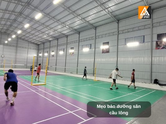 Mẹo bảo dưỡng định kỳ cho sân cầu lông
