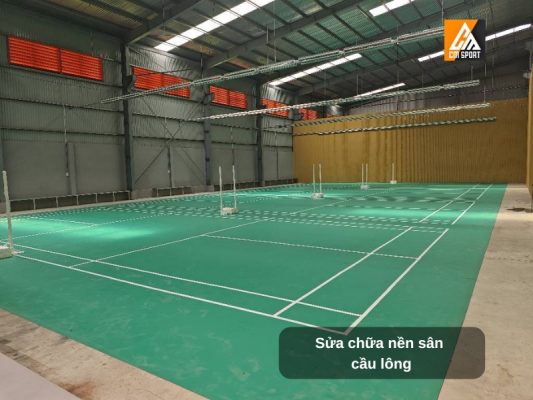 Ngăn ngừa và sửa chữa nền sân cầu lông bị rạn nứt